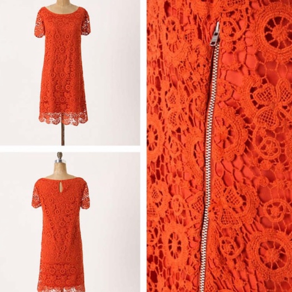 Anthropologie Moulinette Soeurs Horkelia Dress 10 Crochet - Picture 3 of 5